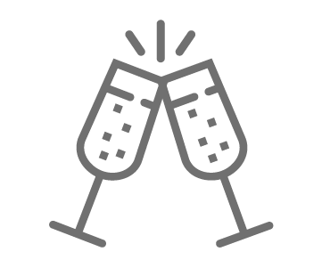 Champagne Glasses Icon | Foxy Boss