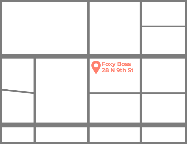 Map displaying Foxy Boss location and address | Foxy Boss
